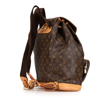 Brown Louis Vuitton Monogram Montsouris GM Backpack