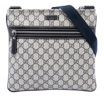 Flat Messenger Bag GG Coated Canvas Medium