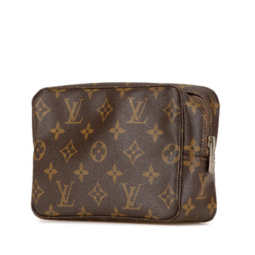 Brown Louis Vuitton Monogram Trousse Toilette 18 Pouch