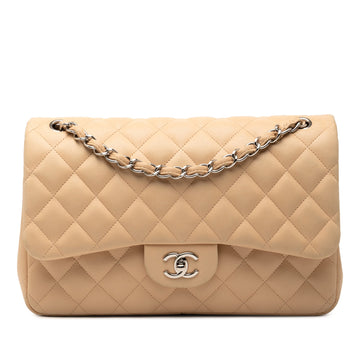 Classic Double Flap Bag Quilted Leather Jumbo