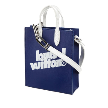 Blue Louis Vuitton Everyday Sac Plat XS Satchel