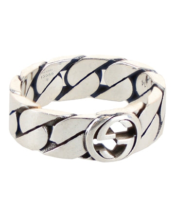 Gucci Unisex-Adult Interlocking G Chain-Link Ring