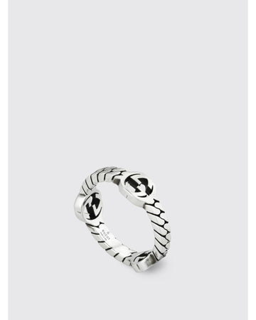 Gucci Interlocking G Silver Ring Men Jewelry