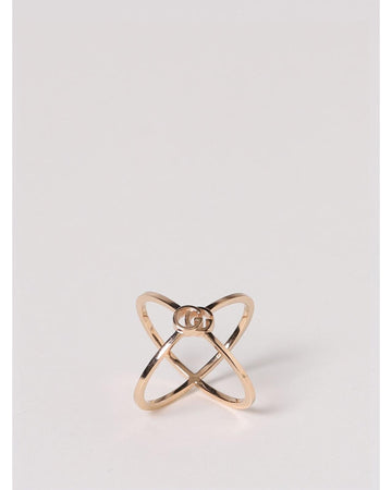 Gucci Interlocking G Cross Ring Women Pink Jewelry