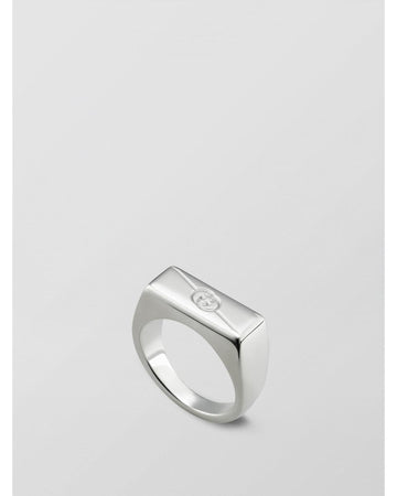 Gucci Signet Ring Women Silver Jewelry