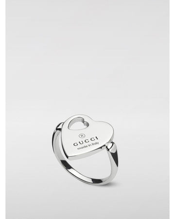 Gucci Heart Ring Statement Piece Women Silver Jewelry