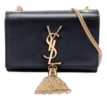 Classic Monogram Tassel Crossbody Bag Leather Small