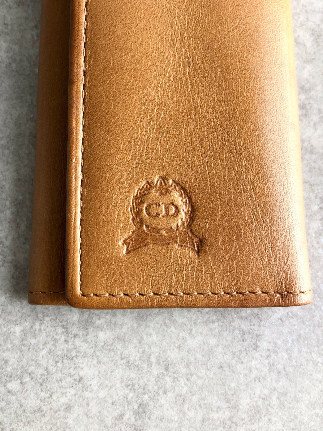 Christian Dior CD Logo Key Case Brown Vintage 6aswhx