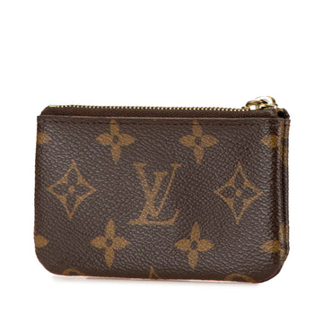 Brown Louis Vuitton Monogram Pochette Cles Coin Pouch