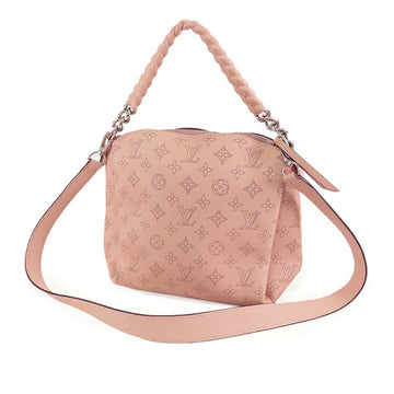 Pink Louis Vuitton Monogram Mahina Babylone BB Satchel