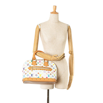 White Louis Vuitton Monogram Murakami Alma PM Handbag