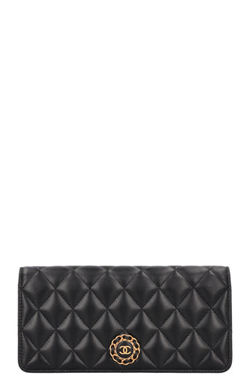 CHANEL Quilted CC Clutch Black