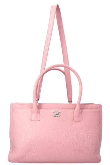 CHANEL Executive Cerf Tote Bag Pink