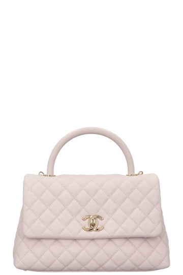 CHANEL Coco Handle Bag Caviar Lilac