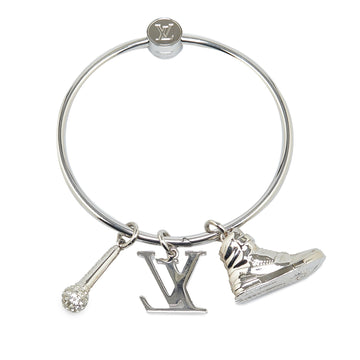Silver Louis Vuitton Silver Plated Charm Key Ring