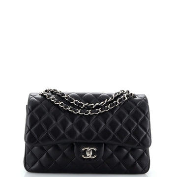 CHANEL Classic Double Flap Bag Quilted Lambskin Jumbo