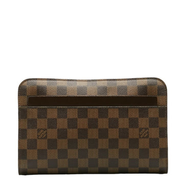 Louis Vuitton Saint-Louis  Canvas Clutch Bag