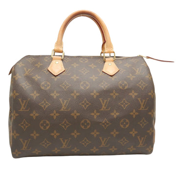 Louis Vuitton Speedy 30  Canvas Handbag