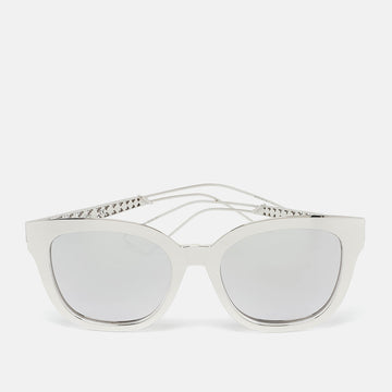 Dior Silver Mirrored Tgudc Diorama 1 Wayfarer Sunglasses