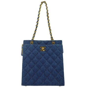 Top Quality Chanel Leather/denim Chain Tote Handbag