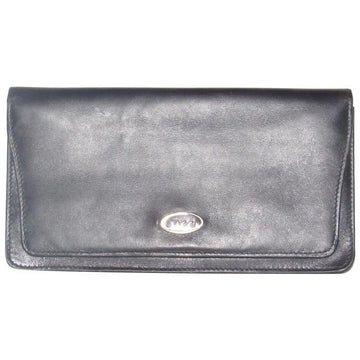 Gucci Super Soft Black Leather With Gold Hardware Vintage Wallet