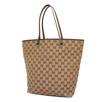Gucci Gg Canvas  Leather Tote Bag ()