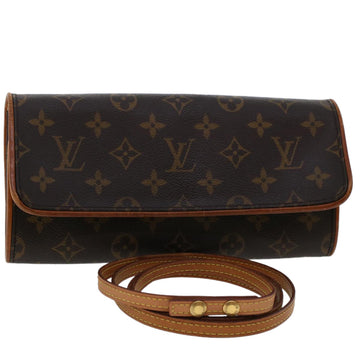 Louis Vuitton Pochette Twin  Canvas Clutch Bag