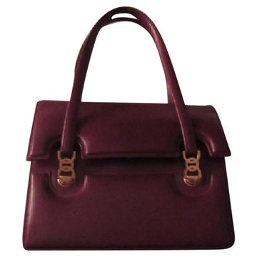 Gucci Vintage Burgundy Leather Kelly Style Satchel!