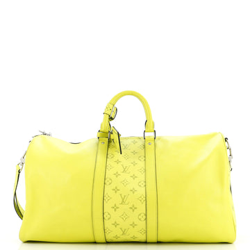 Keepall Bandouliere Bag Monogram Taigarama 50