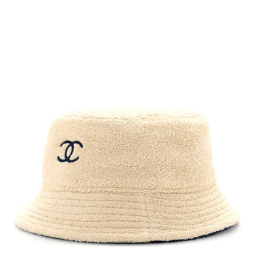Terry Cloth CC Bucket Hat S Ecru