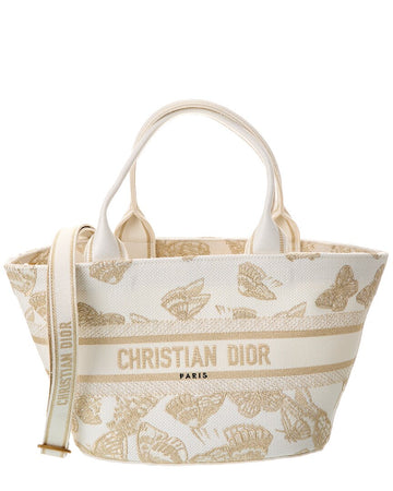 Dior Hat Canvas Basket Bag