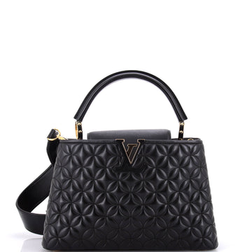 Capucines Bag Monogram Flower Quilted Leather PM