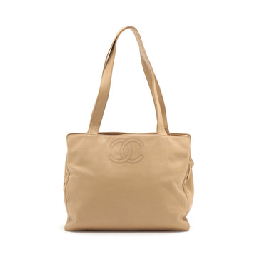 Top Quality Chanel Coco Leather S Shoulder Bag Beige Gold  6th