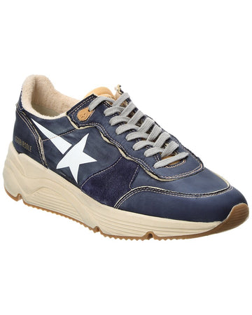 Golden Goose Running Sole Nylon & Suede Sneaker