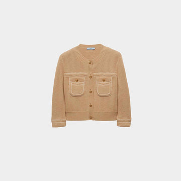 Albino White Cotton Cardigan