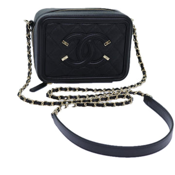 Top Quality Chanel Chain CC Figly Mini Bag Leather Skin Black A84452 CC Auth ar11762A