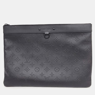 Black Monogram Shadow Pochette Clutch bag