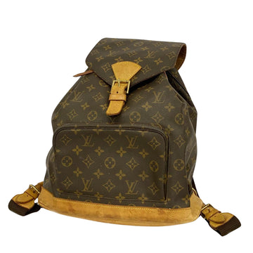 Louis Vuitton Montsouris Gm  Canvas Backpack Bag