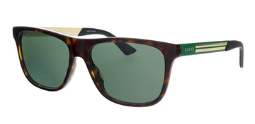 Gucci GG0687S Havana/Green 57/17/145 men Sunglasses