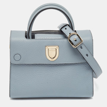 Dior Blue Leather Mini Diorever Tote