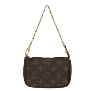 Louis Vuitton Mini Pochette Accessoires  Canvas Clutch Bag