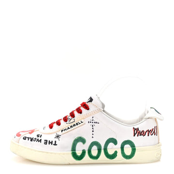 x Pharrell Williams Canvas Womens Sneakers 36.5 White Multicolor