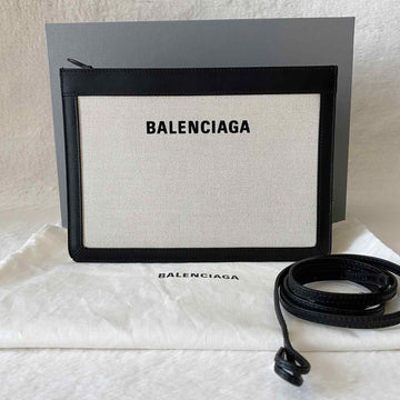 Balenciaga Leather-Trimmed Leather/canvas Cross-Body Bag