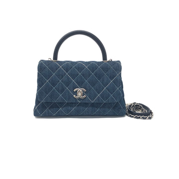 Chanel Coco Handle Canvas Handbag
