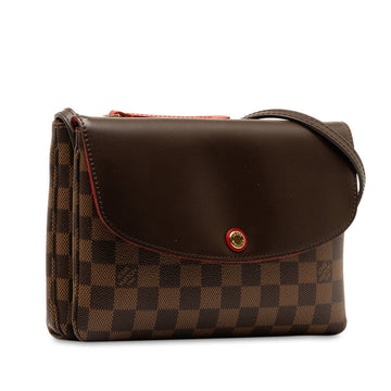 Louis Vuitton Damiet Twice N48259 Eveen Red PVC Leather  Louis Vuitton