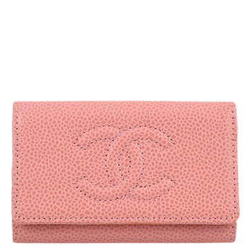 Top Quality Chanel 2003-2004 Timeless Key Case Pink Leather