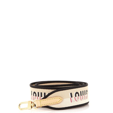 Logo Shoulder Strap Jacquard Wide