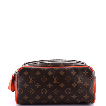Dopp Kit Toiletry Pouch Macassar Monogram Canvas