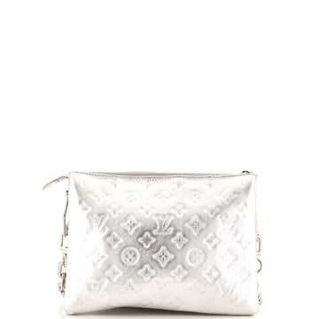 Coussin Bag Monogram Embossed Leather PM