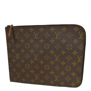 Louis Vuitton Poche Document  Canvas Clutch Bag